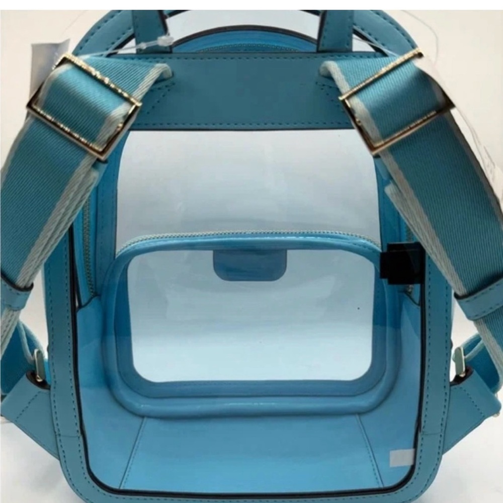 NWT Kate Spade Clare See Through Small Backpack 
Color Blue Agate Multi - Picture 7 of 8